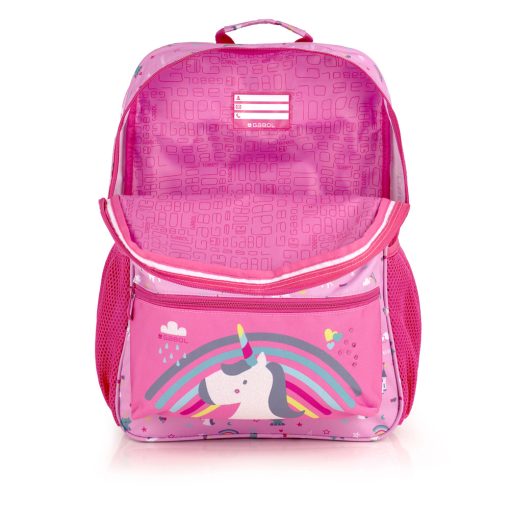 Ranac školski ergonomski 32x44x15 cm 23,5l-0,55 kg Rainbow roze Gabol - Image 4