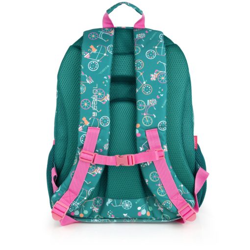 Ranac školski ergonomski 32x44x18 cm 21l-0,56 kg Fiori zelena Gabol - Image 3