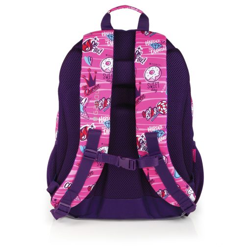 Ranac školski ergonomski 32x44x18 cm 21l-0,56 kg Sticker roze Gabol - Image 3