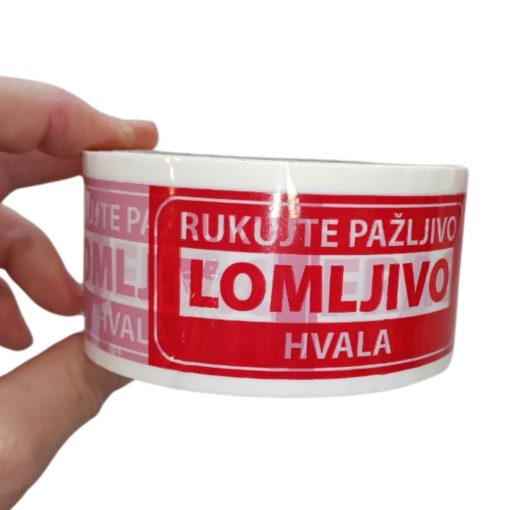 Selotejp traka RUKUJTE PAŽLJIVO - LOMLJIVO