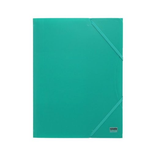 Fascikla A4 3KL Tamno ZELENA pvc sa lastišem na uglovima 409286, TTO - Image 2