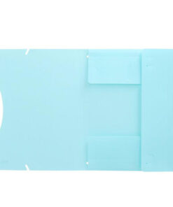 Fascikla A4 3KL Pastel PLAVA  pvc sa lastišem na uglovima 409651, TTO