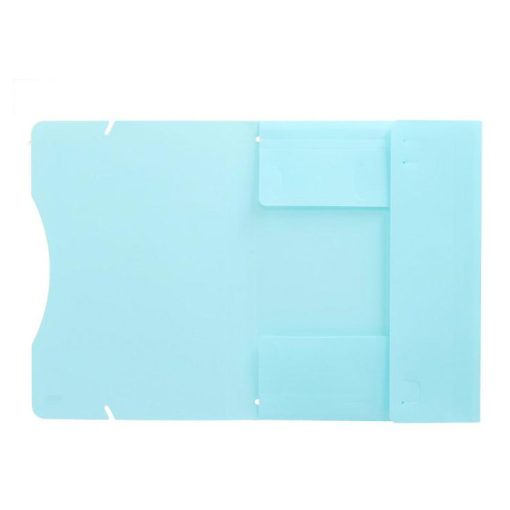 Fascikla A4 3KL Pastel PLAVA  pvc sa lastišem na uglovima 409651, TTO