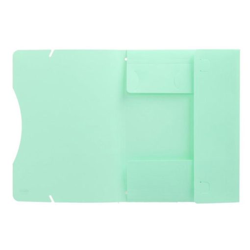 Fascikla A4 3KL Pastel ZELENA  pvc sa lastišem na uglovima 409652, TTO