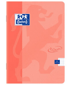 Sveska A5 60 lista Touch Pastel CRVENA, 90g margine karo, optički papir, Oxford