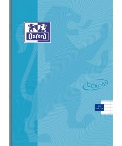 Sveska A5 60 lista soft Touch Pastel PLAVA, Polutvrdi Povez 90g margine karo, optički papir, Oxford