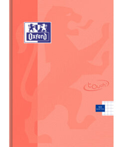 Sveska A5 60 lista soft Touch Pastel CRVENA, Tvrdi Povez 90g margine karo, optički papir, Oxford