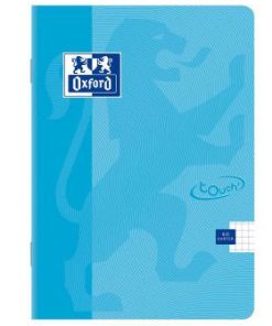 Sveska A5 60 lista Touch Pastel PLAVA, 90g margine karo, optički papir, Oxford