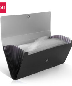 FASCIKLA A6 sa 13 pregrada 260x140mm CRNA 5562, Deli