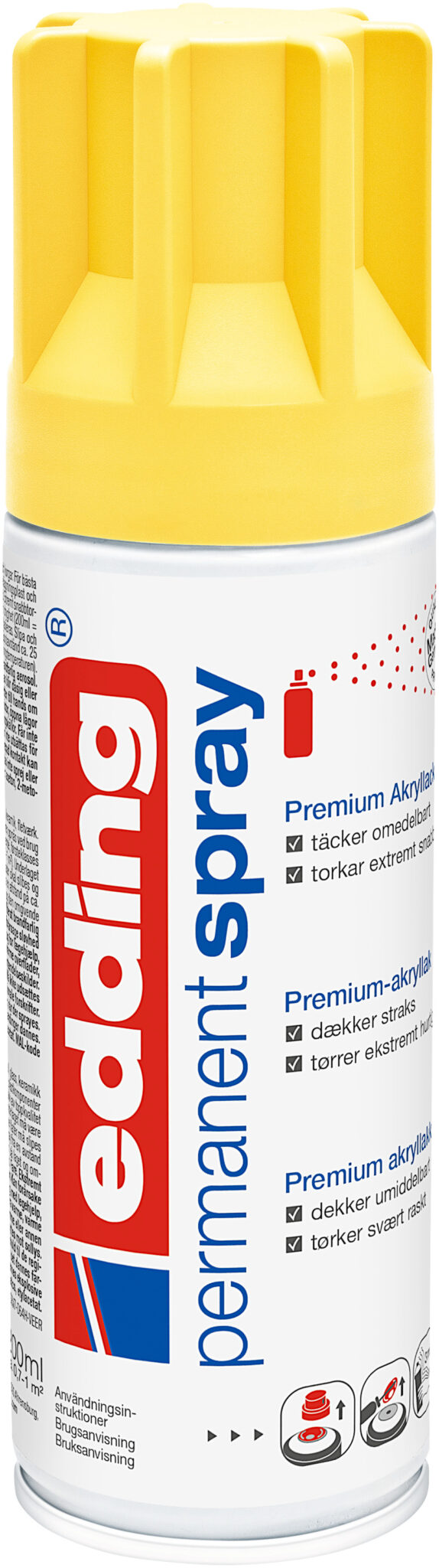 Permanent sprej E-5200 mat, 200 ml žuta Edding