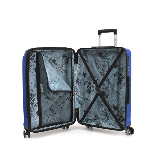 Kofer srednji PROŠIRIVI 43x66x27 cm  Polypropilen 72l-3,4 kg Midori plava Gabol - Image 4