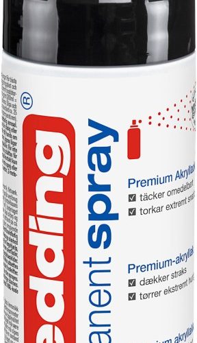 Permanent sprej E-5200 glossy , 200 ml sjajno crna Edding