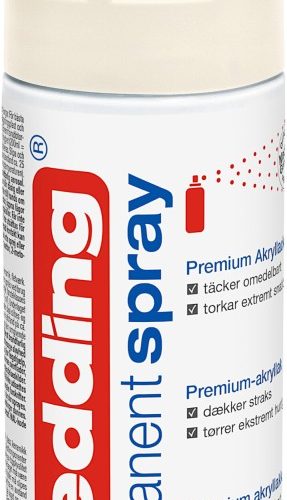 Permanent sprej E-5200 mat, 200 ml kremasto bela Edding