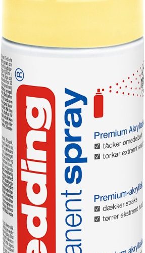 Permanent sprej E-5200 mat, 200 ml pastelno žuta Edding
