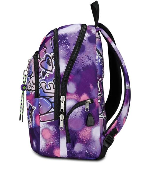 Ranac ADVANCED BUBBLE STREET lila USB plug, SEVEN - Image 4