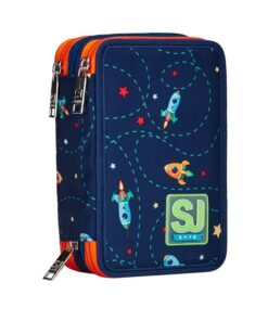 Puna pernica 3 ZIP PENCIL CASE - SPACESHIP TRIP, SEVEN