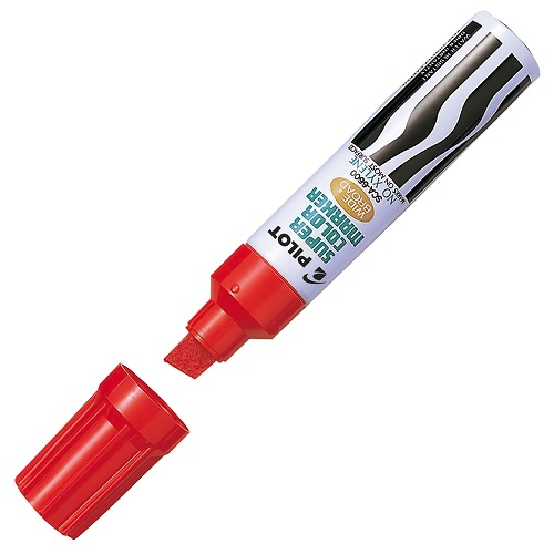 JUMBO Permanentni marker CRVENI kosi vrh SCA-6600, Pilot