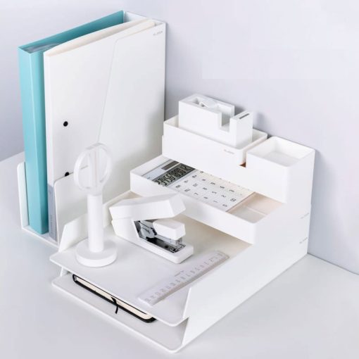 Kancelarijski stoni set LUX Beli NS003, Deli