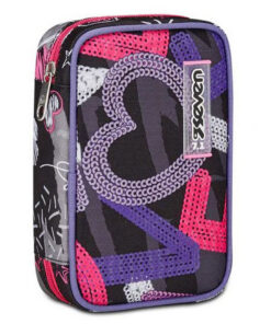 Puna pernica SPEED PENCIL CASE - DRAFT HEART, SEVEN