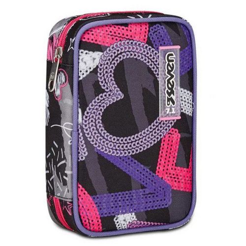 Puna pernica SPEED PENCIL CASE - DRAFT HEART, SEVEN