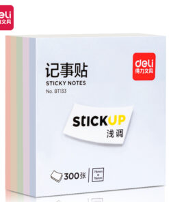 STICKY NOTES kocka 300lista 76x76mm mix pastelne boje BT133, Deli