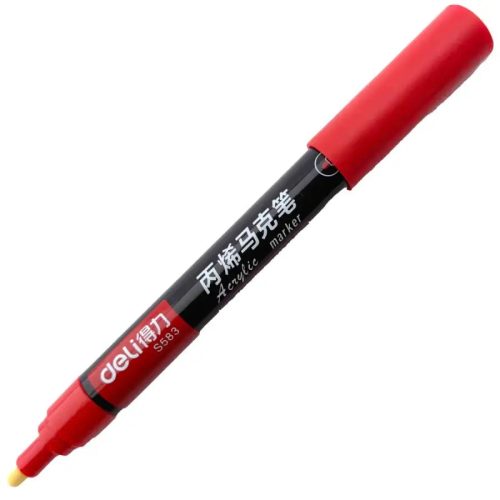 Akrilni marker R54 Crveni Medium, Deli