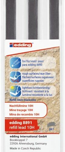 Refil za olovku E-8890 tvrdoća 10H, 1/6 Edding