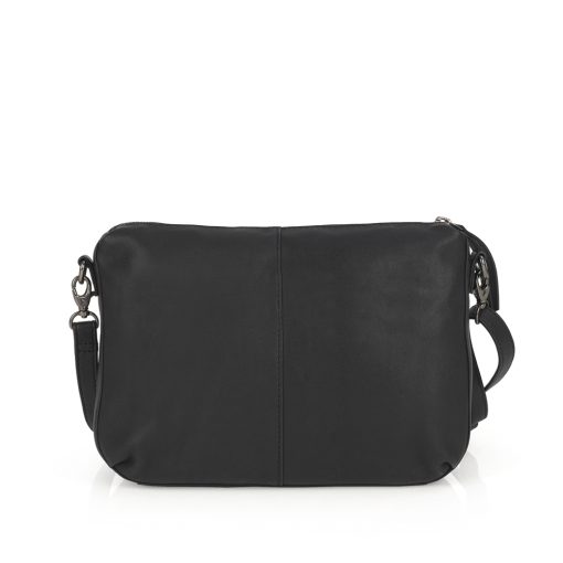 Torba na rame ženska kožna 27x17x6 cm Dharma crna Gabol - Image 5