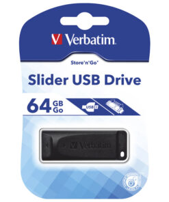MEMORIJA USB Drive Slider 64GB - Crna, Verbatim