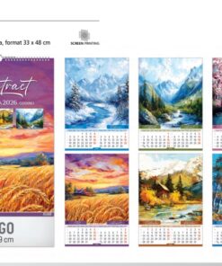 Zidni kalendar ABSTRACT 2026