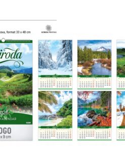 Zidni kalendar PRIRODA 2026