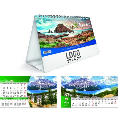 Stoni kalendar LUX Prirodne lepote 2025