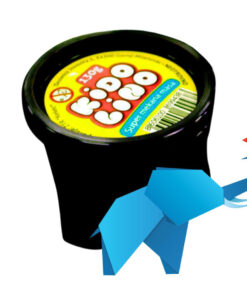 Plastelin KIDOLINO u čaši 130gr CRNI, Kekec
