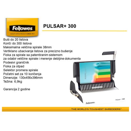 Mašina za spiralno koričenje Pulsar+ Fellowes 5627601 - Image 3