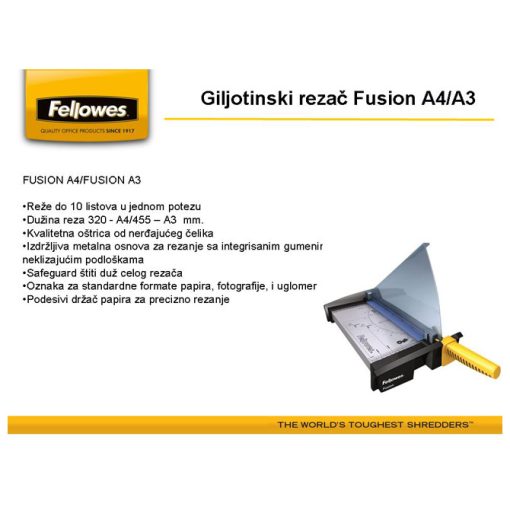 Rezač stoni za papir (giljotina) A4 Fusion Fellowes 5410801 - Image 6