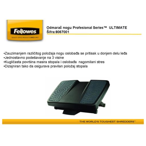 Odmarač nogu Ultimate Fellowes 8067001 - Image 2