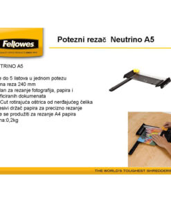 Alternative view of Rezač stoni za papir A5 Neutrino Fellowes 5412701