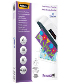 Folija za plastificiranje  80my A3 sjajna pk100 Fellowes 5306207
