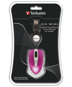 Miš usb 3tipke optički Go Mini travel Verbatim 49021 roze blister