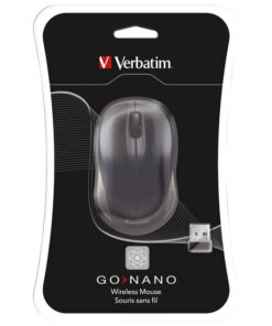 Miš usb 3tipke bežični laserski GO Nano Verbatim 49042 crni blister