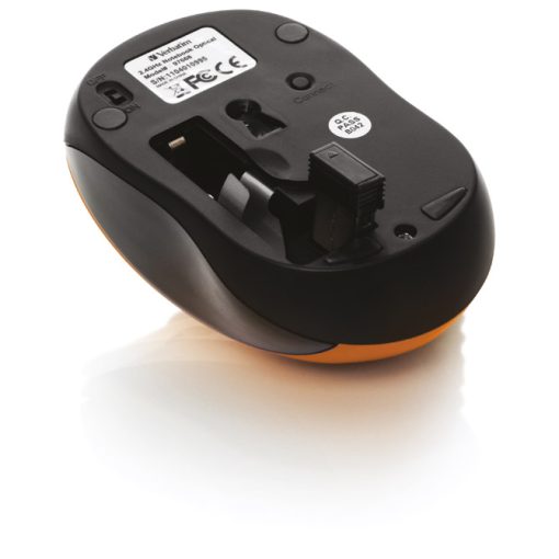 Miš usb 3tipke bežični laserski GO Nano Verbatim 49045 narandžasti blister - Image 4