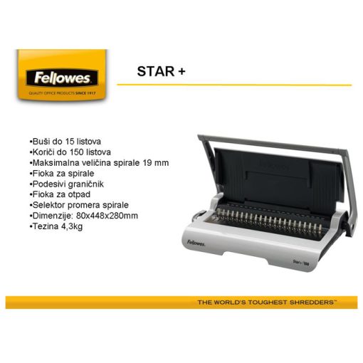 Mašina za spiralno koričenje Star+ Fellowes 5627501 - Image 4