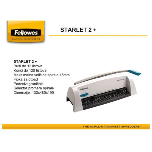 Mašina za spiralno koričenje Starlet 2+ Fellowes 5227901 - Image 3