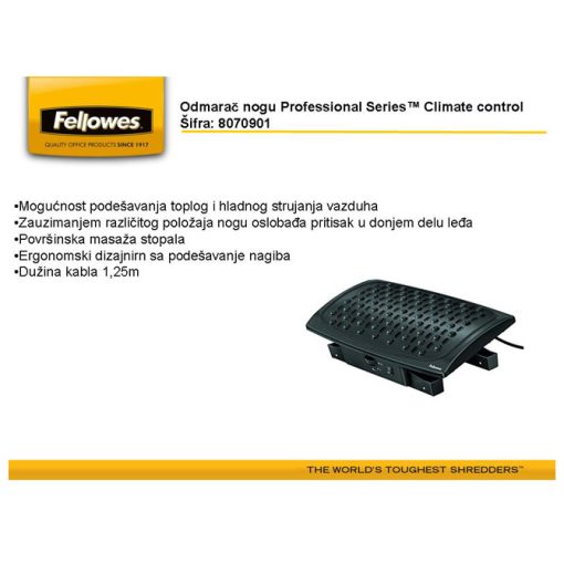 Odmarač nogu Climate Control Fellowes 8070901 - Image 3