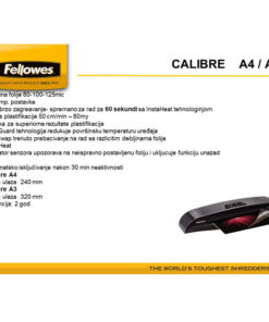 Alternative view of Plastifikator A3 (2valjka) Calibre Fellowes 5740101