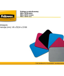 Alternative view of Podloga za miša Economy Fellowes 29702 siva
