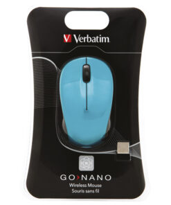 Miš usb 3tipke bežični laserski GO Nano Verbatim 49044 plavi blister