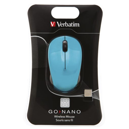 Miš usb 3tipke bežični laserski GO Nano Verbatim 49044 plavi blister