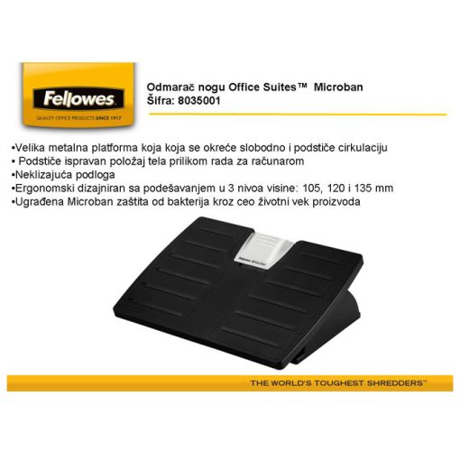 Odmarač nogu Microban Fellowes 8035001 - Image 2