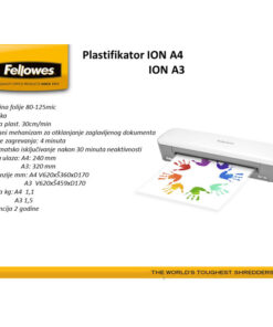Alternative view of Plastifikator A3 (2valjka) Ion Fellowes 4560201